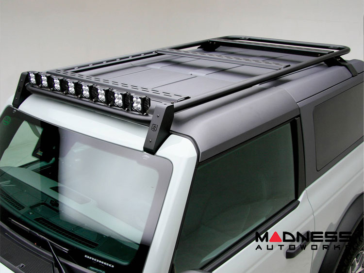 Ford Bronco Roof Rack - ZROADZ - 2 Door - Kit w/ Amber & White LED Pods